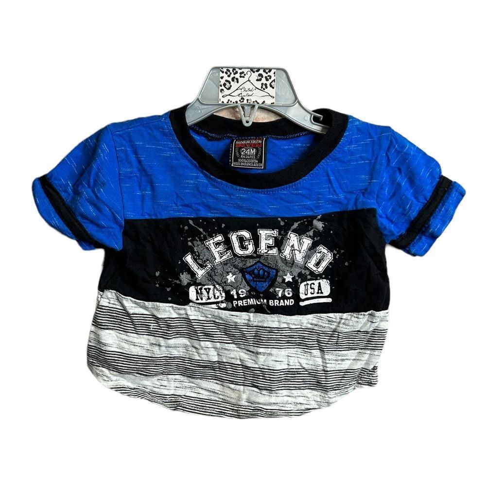 5 for $25🔥Quad Seven‎ "Legend" Graphic T-Shirt Boys Size 24M